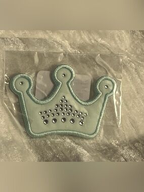 NWT Stoney Clover Lane Crystal Crown Patch Blue